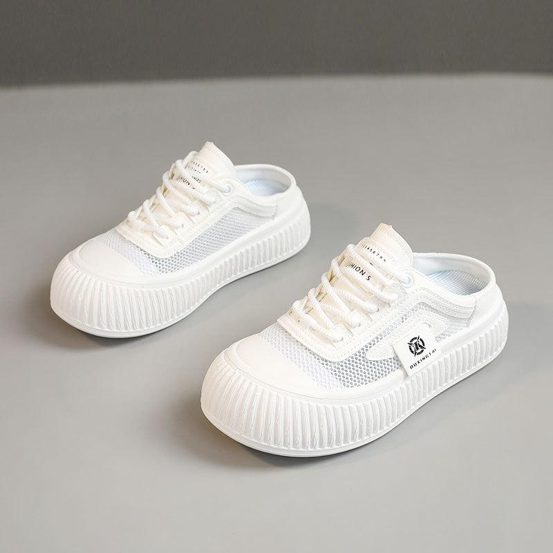 Summer New One Foot Sandals for Women's Outerwear, Trendy Thick Bottom, Cool Trailer, Half Top Shoes