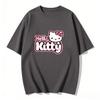 2026 Summer Hello Kitty Cartoon Printed Short Sleeve Pure Cotton Tshirt Parentchild Outfit Classic Fashion Womens Tees Tops