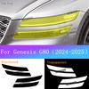 For Genesis G80 CAR Exterior Front Lamp Black Anti-Scratch Film Headlight Transparent Protective Film Golden Sticker Accessories