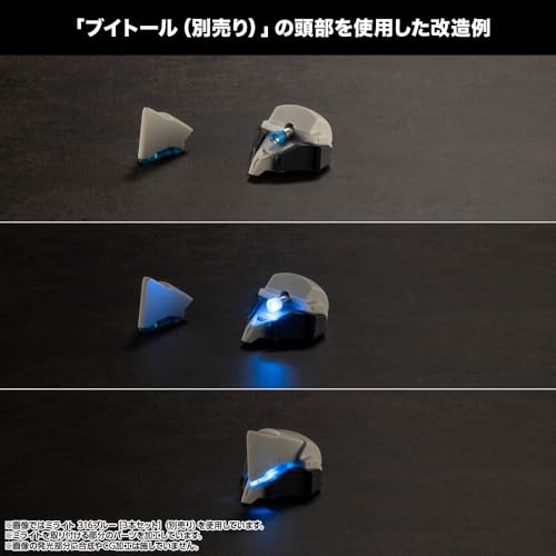 Kotobukiya M.S.G Modeling Support Goods Milight 316 Red Set of 3, Approx. 16mm in Length, Non-Scale Plastic Model