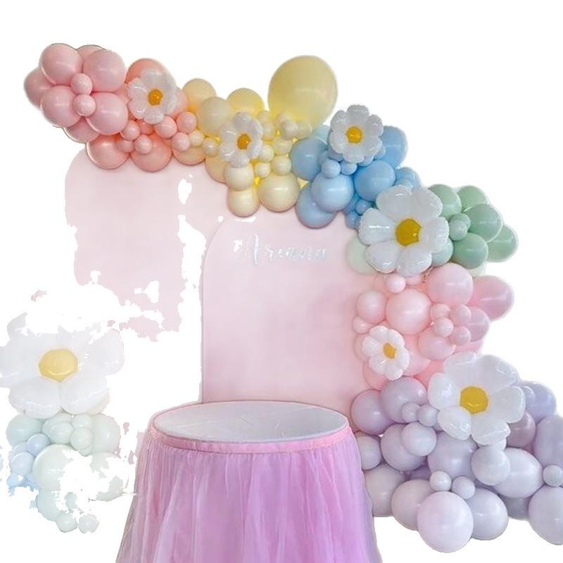 Macaron Daisy Flower Balloon Set for Birthdays & Events