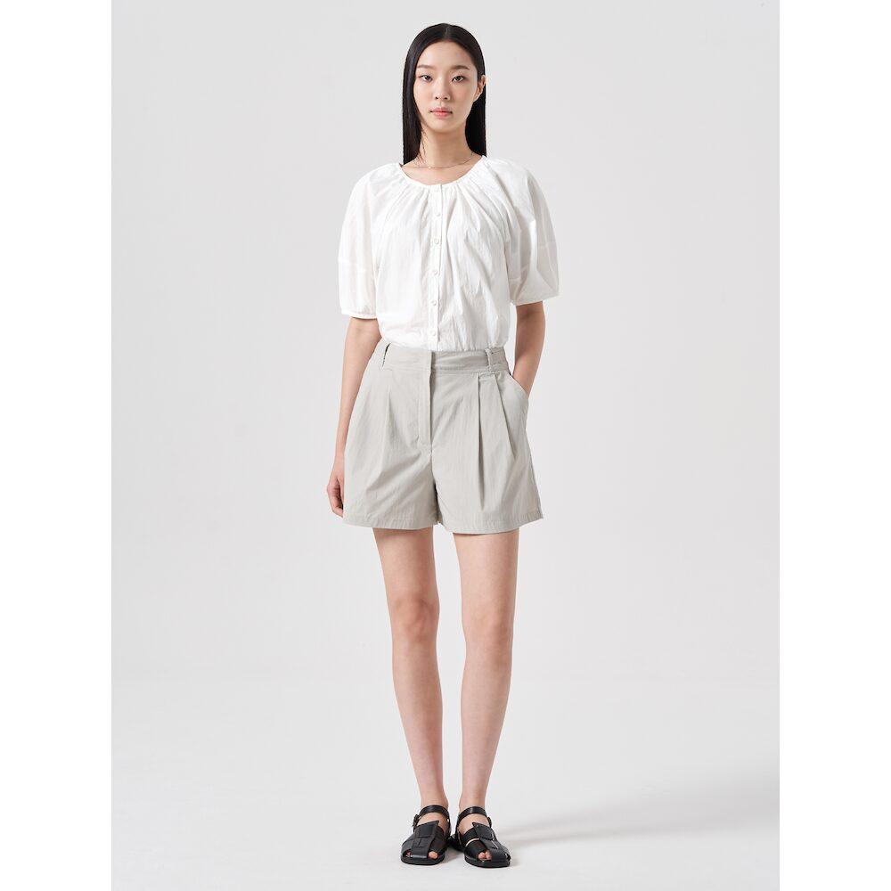 8SECONDS Round Neck Volume Blouse White (114865Ay11)