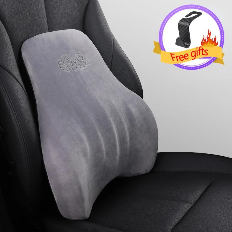 Car Driver Pillow Memory Foam Car Lumbar Support Cushion Car Seat Neck Cartoon Pillow Seat Supports  Lumbar Support Pillow