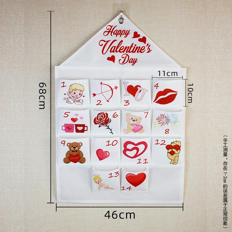 14/16/24grids1pcs For Hanging Christmas Ornament Advent Calendar for Filling Christmas Calendar Fillable Advent Calendar Fabric