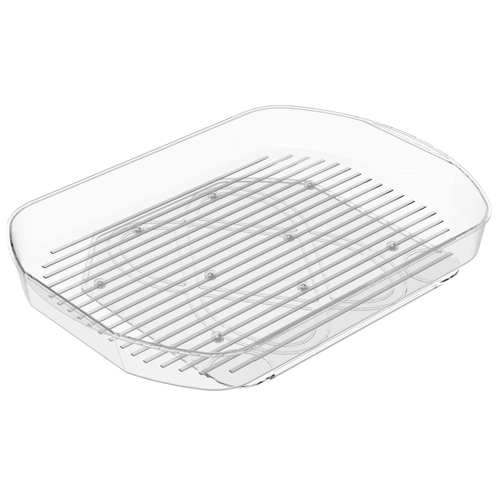 Turntable Organizer 360° Rotating Tray Lazy Susan Fridge Organizer Clear Food Storage Organizer Spice Rack For Kitchen Cabinet