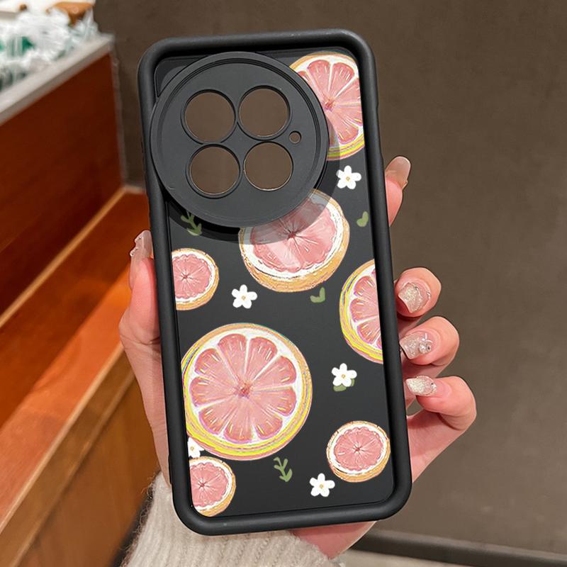 

Colorful Fruit Pattern Phone Case For OnePlus 13T 13 12 11R ACE 5 3 2 Shockproof Soft TPU Silicone Cover Coque OnePlus 13T чорний