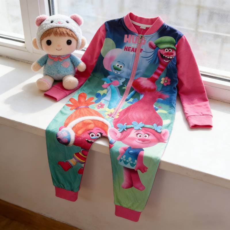 Kpop Demon Hunter Kids Pajama Set With Cotton Blend Fabric For Casual Wear And Spring Autumn