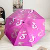 Neon Tik-tok Logo Art Umbrella 8-Frame for Travel, camping, Casual Lightweight Portable Umbrella, Essential for every family Holidays Gift