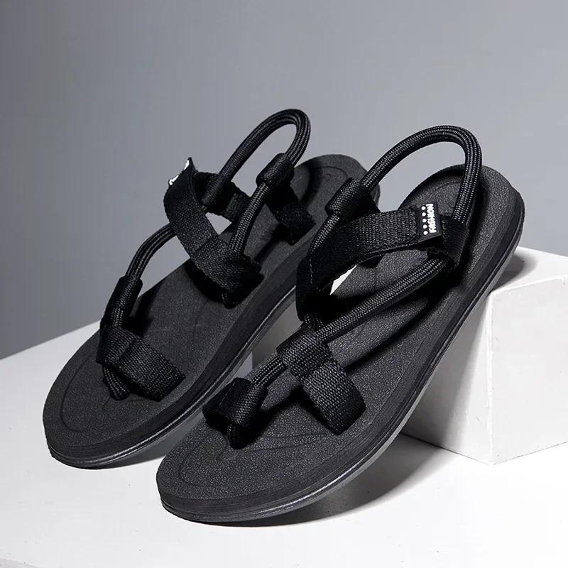 Summer Fashion Men SandalsRoman Outdoor  Beach Comfortable Shoes Flip Flops Slip on Flats Opened Toe Sports Slippers 2025
