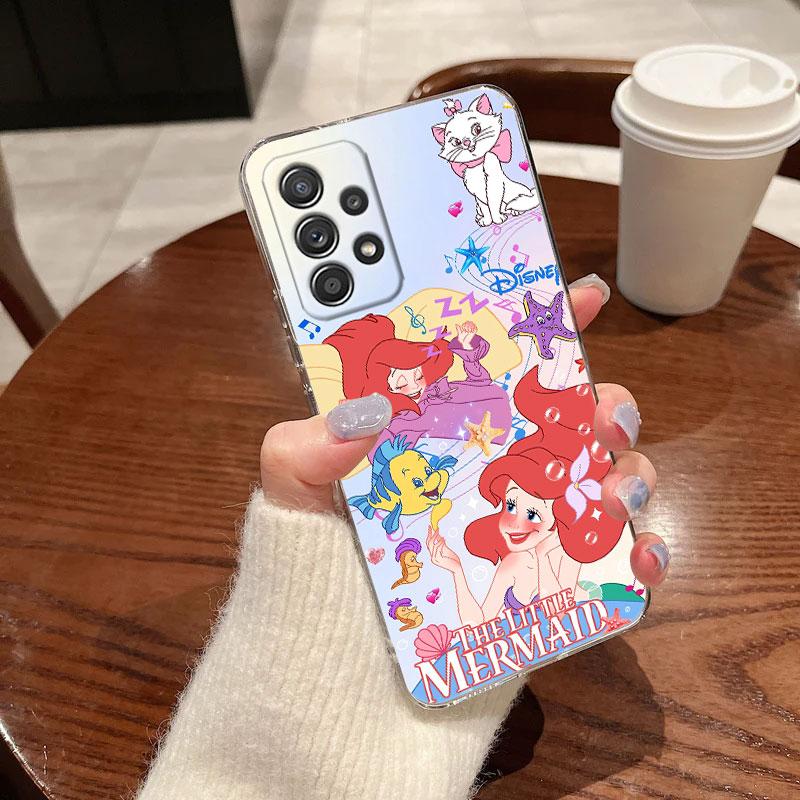 Case For Samsung Galaxy A57 A37 A56 5G A36 Case A55 A54 A35 A26 A07 A17 A16 A06 A34 A15 Cover Disney Princess Jasmine Cinderella