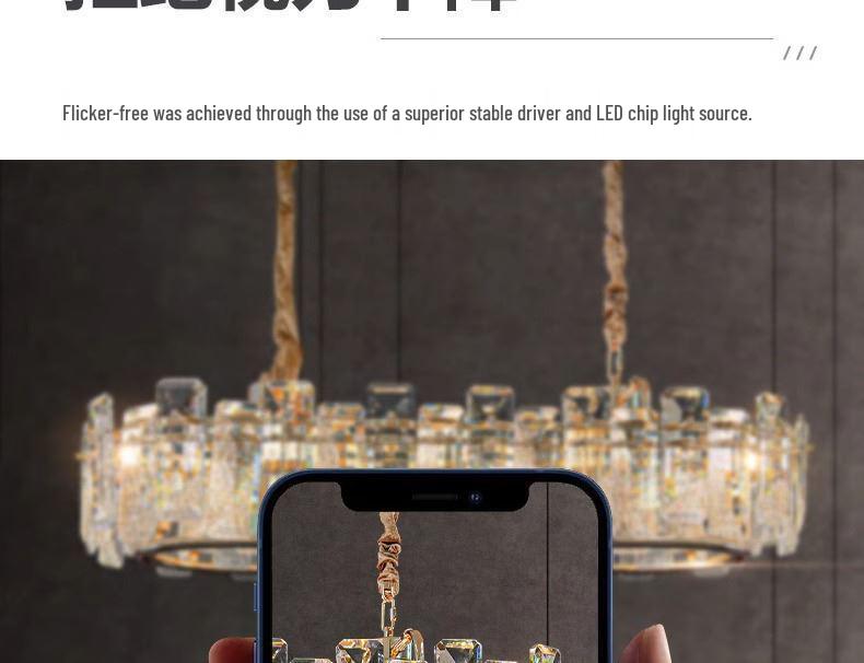 2025 Modern Minimalist Crystal Chandelier for Living Room, Bedroom & Dining