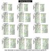 2Pcs Rod Pocket Curtain Light Block Privacy Drape Living Bedroom Fresh Herb Plant Painting Print Window Curtain For Home Deco