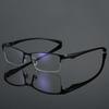 Einstärken Lesebrille Herren Halbrand Businessbrille Mode Dekorative Brille