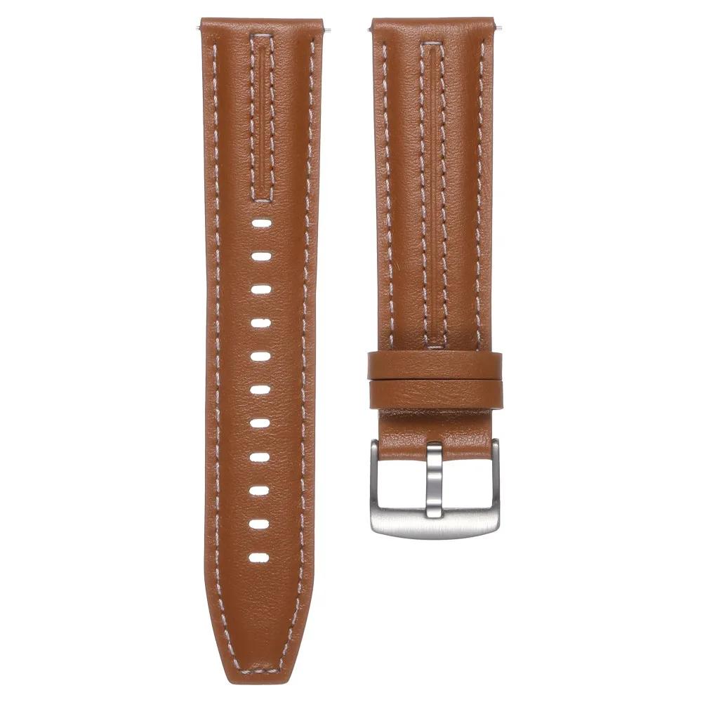 22mm 18mm Official Leather Strap  For Huawei Watch GT6 46mm Business Style Band For Huawei Watch GT5 6 Pro 46mm Wristband