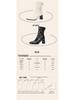 Pleated Retro French Ankle Boots with Velvet Lining, Mid-Calf Height, Back Zipper, and Slim Square Toe for Women.