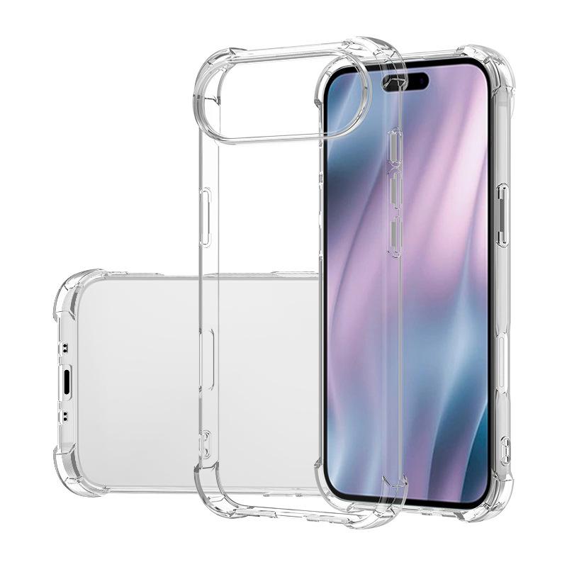 Shockproof Silicone Soft Case For iPhone 17 Pro Max iPhone17 Air Ultra Thin Clear Back Cover For iPhone17ProMax 17Pro 17Air Slim