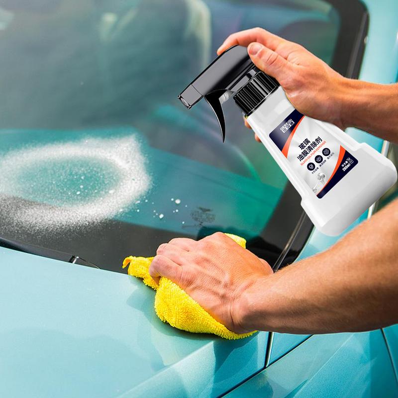 260ml Powerful Stain Removal Auto Window Cleaner Glass Oil Film Remover Spray Deep Cleaning Car Glass Coating Agent For Home Car