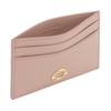 Bvlgari Runde Metall Dekoration Leder Kartenhalter Damen Kartenhalter Rosa 294519