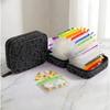 with14 Zippered Pouches Pill Pouch Organizer BPA-Free Medicine Case  Daily Travel