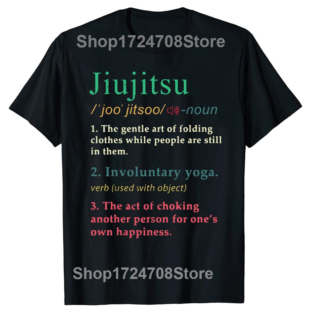 Jiu Jitsu Dad Definition Funny BJJ Brazilian Jiu Jitsu T Shirt Graphic Cotton Streetwear Short Sleeve Birthday Gifts T-shirt Men