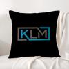 Netherlands K-Klm R-Royal Dutch Airlines Cushion Cover Summer Coolness Linen Fabric Double-Sided Printing Pillow Case Home Decor