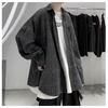 Long Sleeved Shirt, Men'S Summer New Trend, Teenage Shirt, Hong Kong Style, Japanese Style, Loose Plus Inch Shirt Jacket