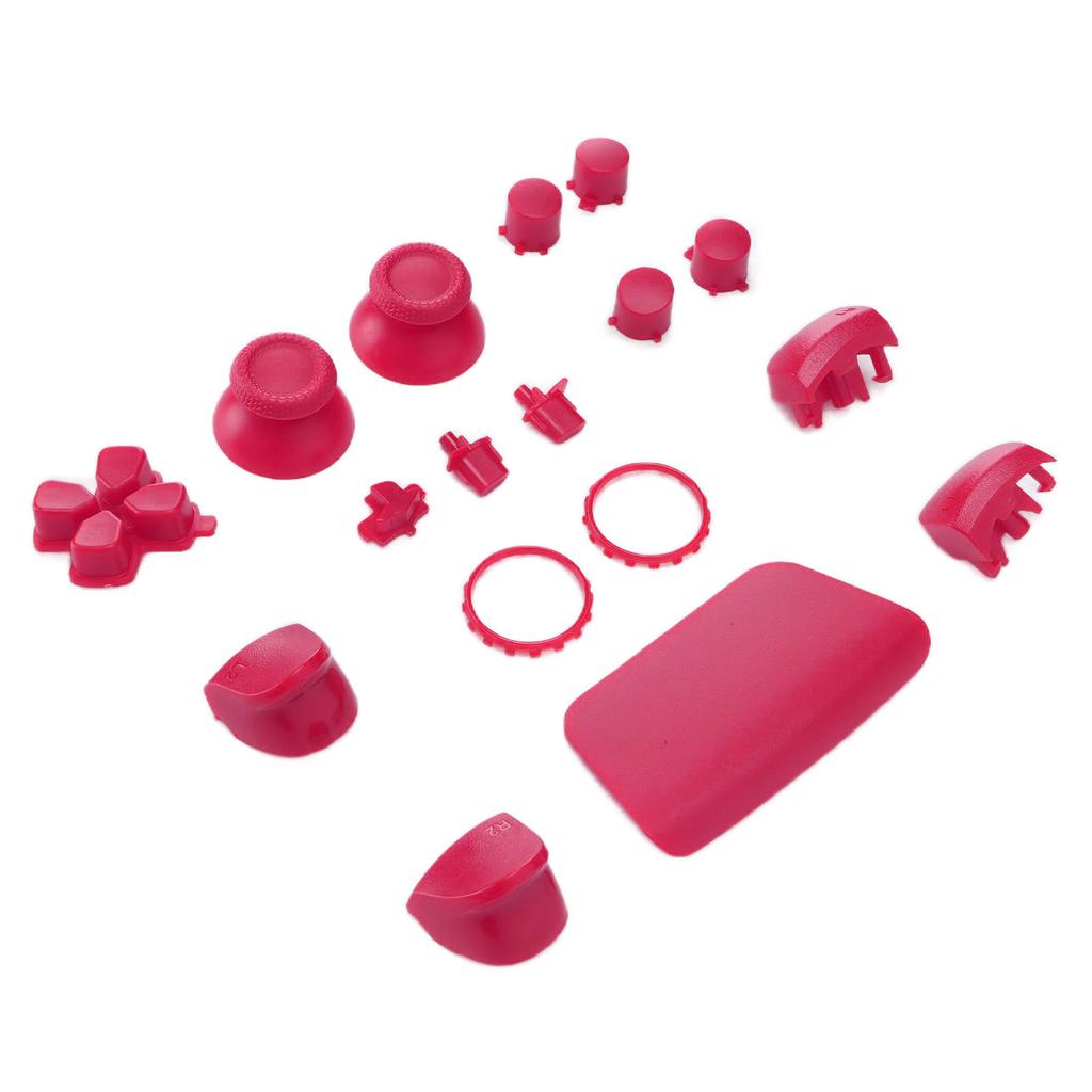 Replacement Buttons L2 R2 Full Buttons Set Replacement Button Repair Kit for PS5 ControllerPink