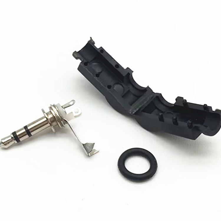 90° 3.5mm Stereo Mobile Earphone Soldering Plug - Compact 3-Pin Audio Plug Elbow