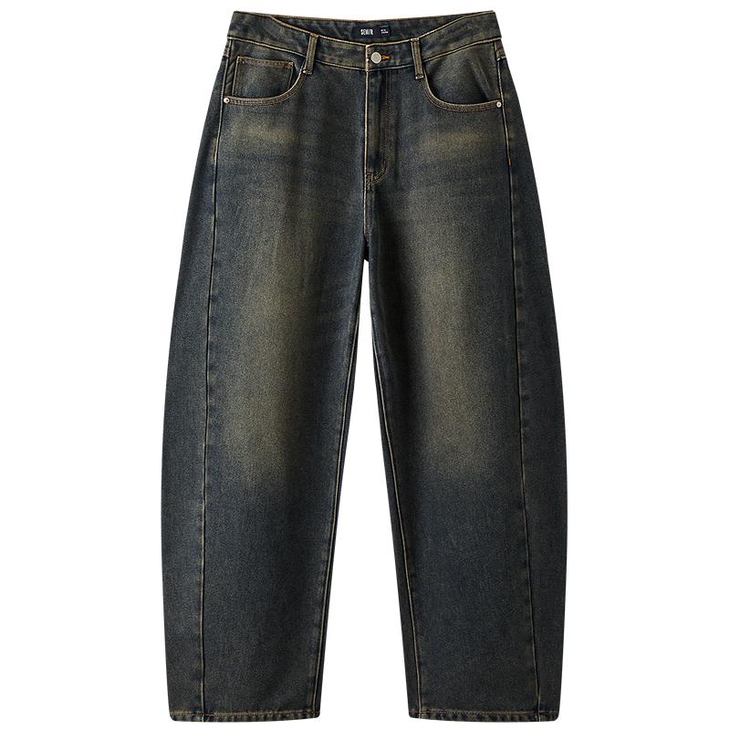 Semir Men's Retro Curved Knife Denim Jeans (Wang Anyu Endorsed)