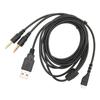 Headphone Audio Cable USB and 3.5mm Audio Jack Audio Cord with Lighting for SteelSeries Arctis