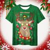 Christmas 3d Print T Shirt Fall Fashion Women's Clothing Christmas Graphic Short Sleeve Casual Oversized T-shirt Men Clothing Tee