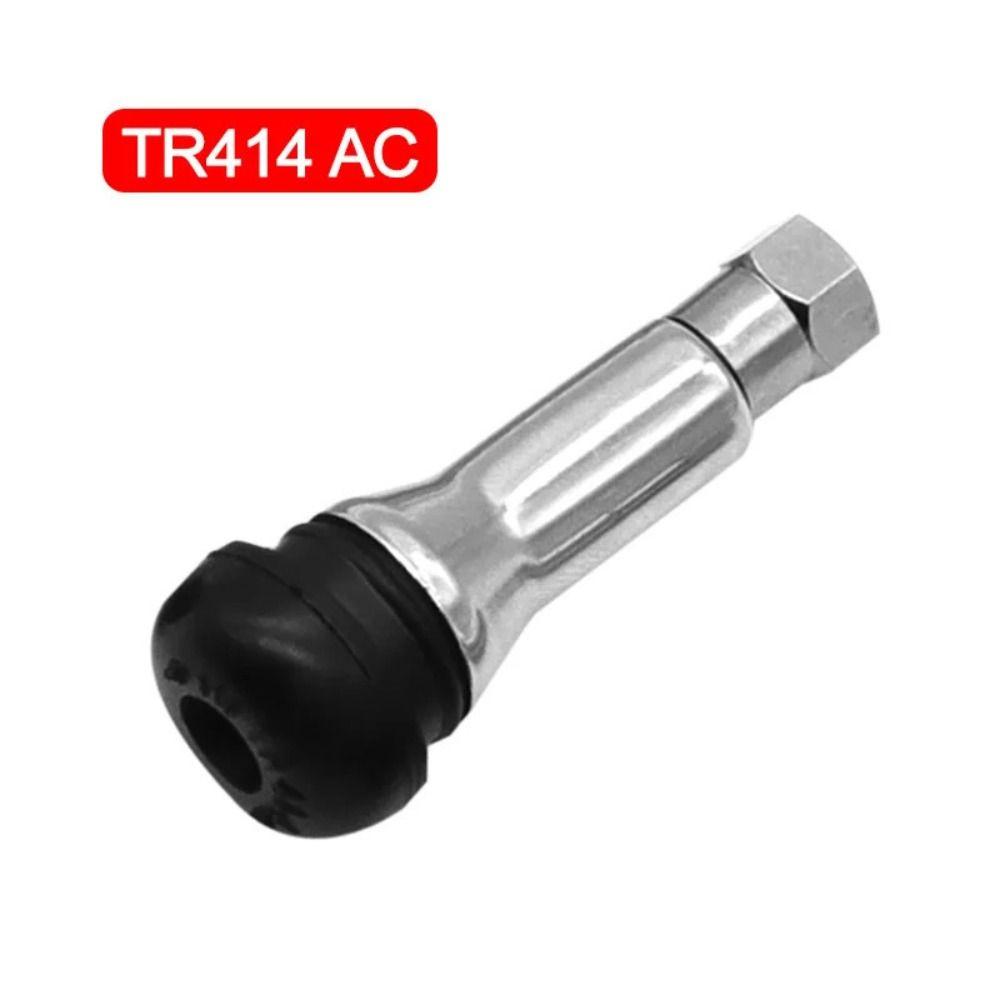 4Pcs Metal Stem Tire Valve Stem Rubber Base Snap-In Valve Stem Rubber Tire Valve Tire Replacement