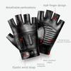 Lightweight Design Half Finger Gloves Genuine Leather Gloves  Daily Outdoor Use