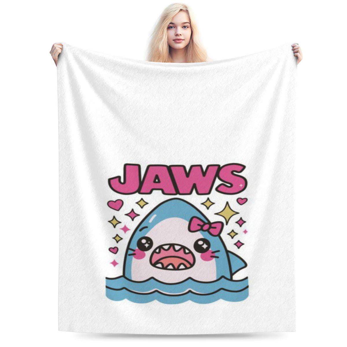 Cute Jaws Personalized Soft Gift An UltraSoft Micro Fleece Blanket 75x100cm 30x40in