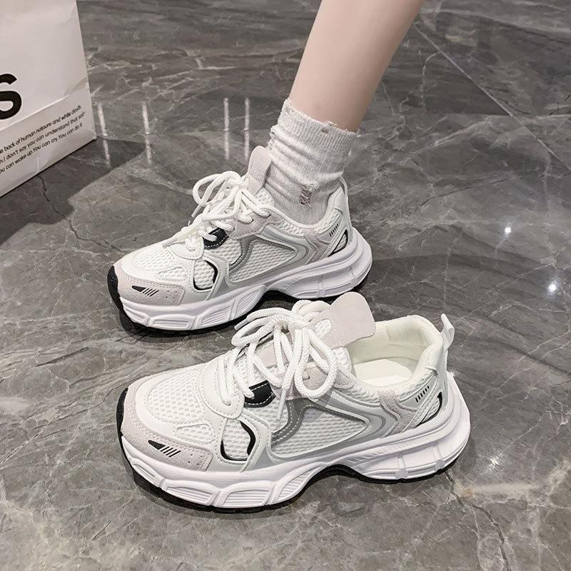 Dad shoes  new spring and autumn  shoes versatile thick-soled heightening casual sports shoes