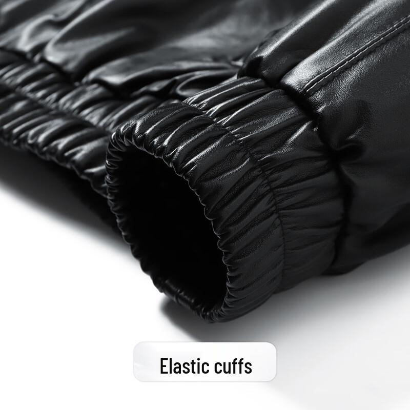 Futing Men's Vintage Oil Wax Top Layer Leather Jacket