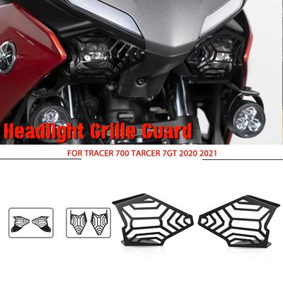 FÜR YAMAHA TRACER 700 TARCER700 TARCER 7GT 2022 Motorrad Zubehör Schwarz Scheinwerfer Schutz Protector Grille