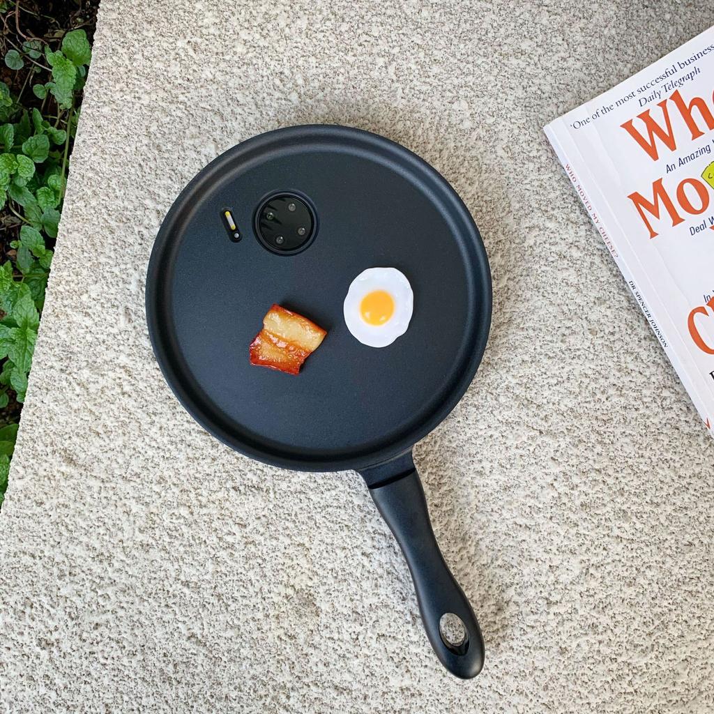 Suitable for iPhone 16 ProMax Funny Creative Frying Pan Apple X/15/XR Phone Case S23 S22P