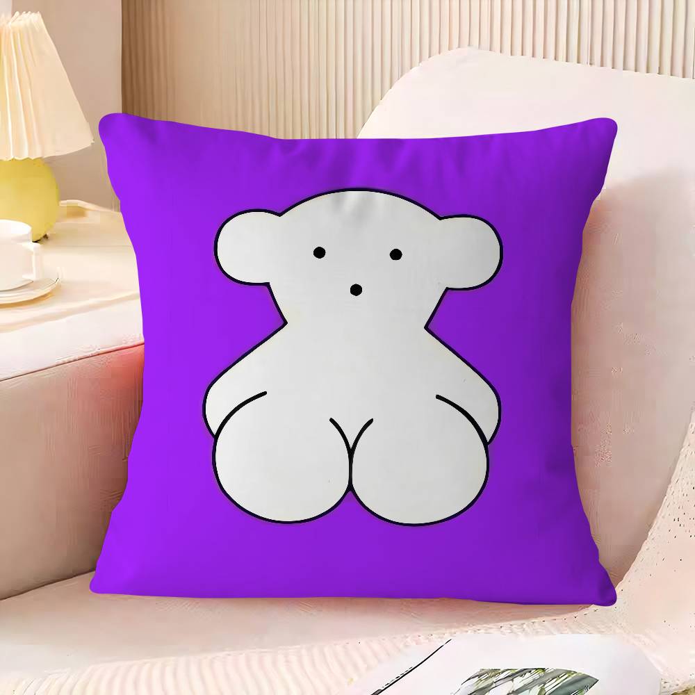 

T-TO-USes Bear Personalized Picture Text Home Decorative Pillows Household Gifts 45x45cm 16x16Inch