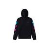 Felpa con cappuccio unisex OFF WHITE AW18, con fodera in pile, gradiente multicolore, nera, OMBB037F181920051088