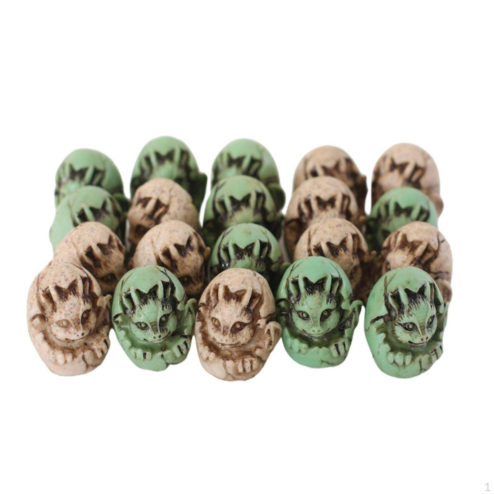 20 Pieces Top Dressing VintageLook Dragon Hatchling Statue Cute Design Mini Figurine