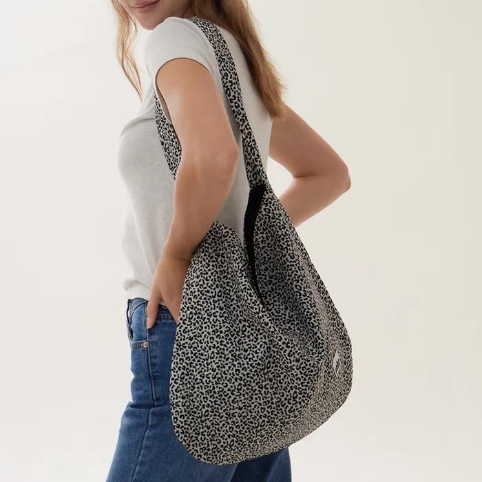 Leopard Easy Big Bag (Ivory)