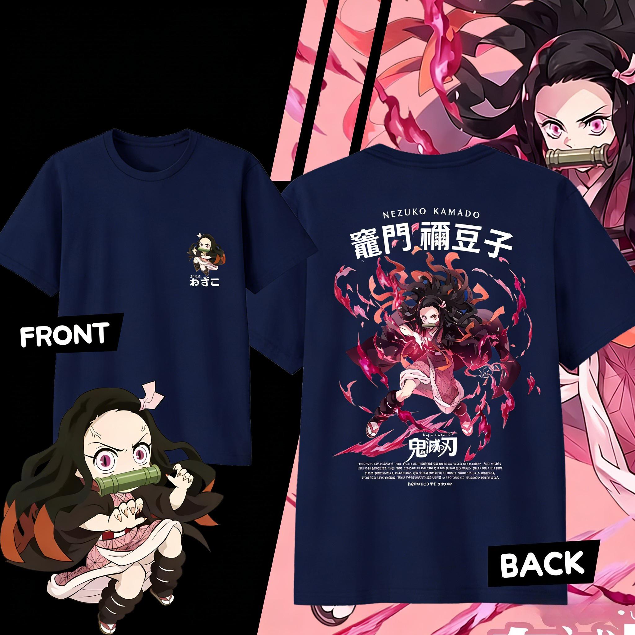 

Demon Slayer Kamado Nezuko Pure Cotton Tshirt for 2026 Summer KidsUnisexsWomens Fashion Casual Cosplay Short Sleeved Tshirt S