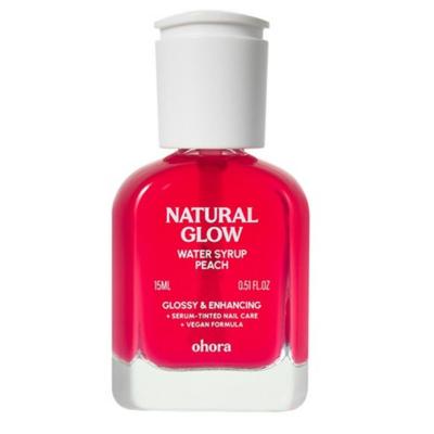 Natural Glow Water Syrup Nail Enhancer Peach, 15ml