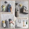 B97A-4PCS Suction Cup Hooks For Wreaths On Glass,No Drill Suction Cup Hook Holder,Wall Tile Towel Hanger For Home Bathroom
