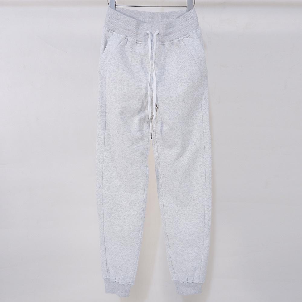 

Женские зимние штаны для йоги - теплая бархатная спортивная одежда на шнурке для занятий фитнесом на открытом воздухе и кемпинга XXXL/12 серый