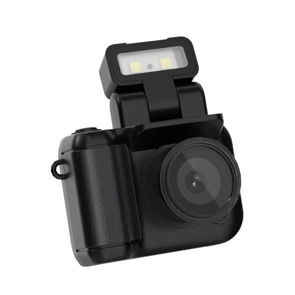 HD 1080P Mini Camera Portable Monoreflexes Style Cam CMOS With Flash Lamp Battery Dock Video Recorder LCD Screen Small Camcorder