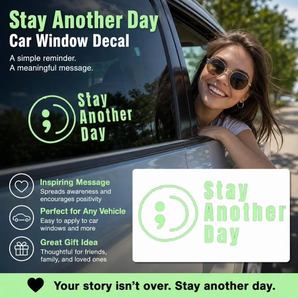 Glossy Finish SAD Stay Another Day Self Adhesive Reminder Stickers Car Decals  Vehicle Accessories
