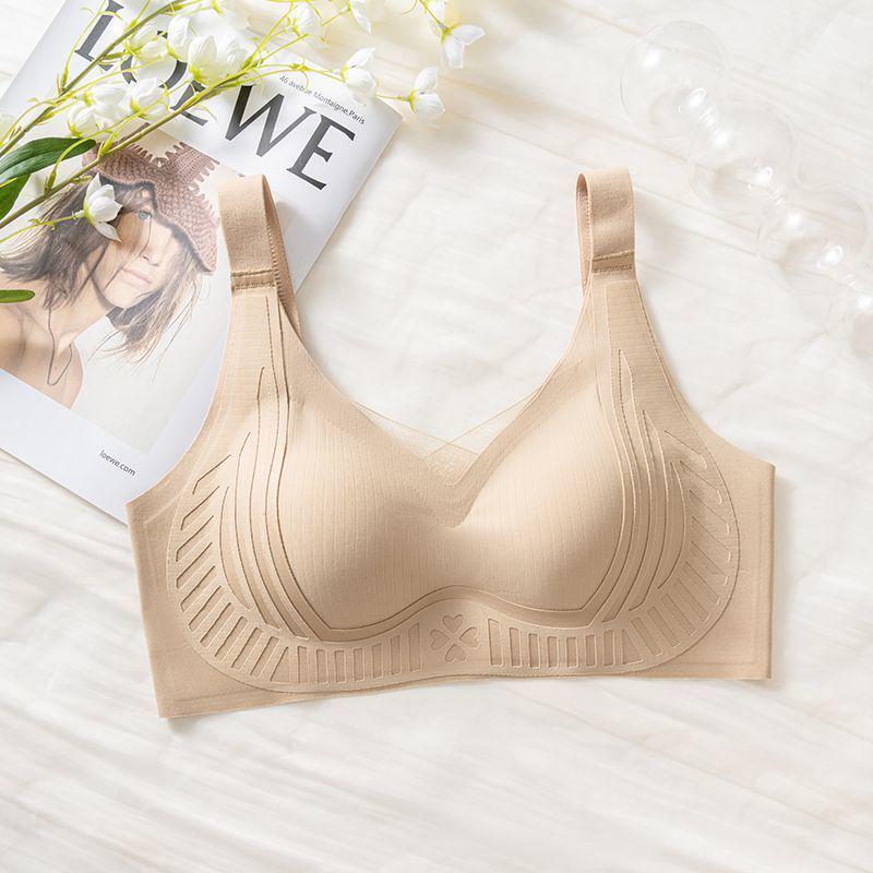 Seamless Push-Up Bra: Anti-Sag, Soft Support, Side Smoothing, Wire-Free Minimize