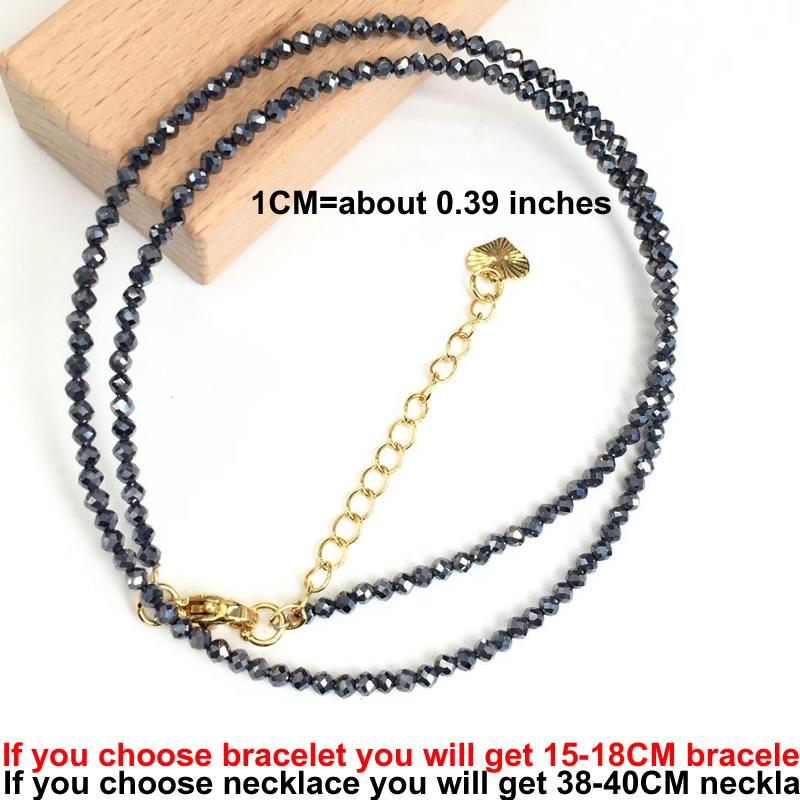 Cutting Flash Beads Gemstones for Men and Women Necklace Bracelet Crystal Quartz agate Choker Jewelry Party Gift Fashion 2-3mm